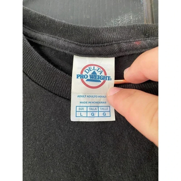 Delta Pro Weight Men's Black Short Sleeve 49 Gold Rush T-Shirt Size Large - Picture 2 of 4